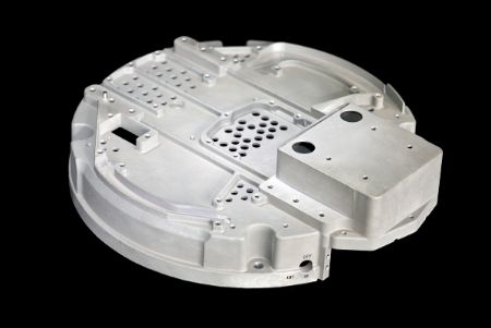 Thin Wall Aluminum Die Cast component with many detailed, precision holes and curves